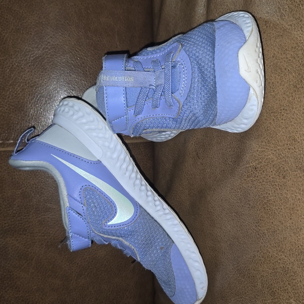 Nike Kids Purple and White Sneakers